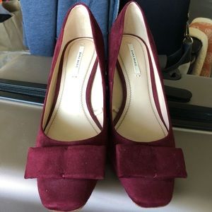 ZARA middle height block heels